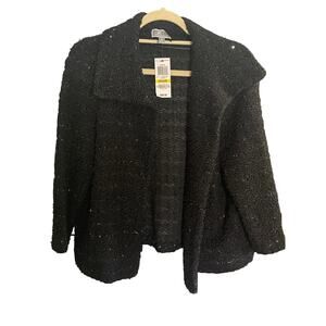 NWT JM Collection Sparkle Metallic Thread Jacket Sz M